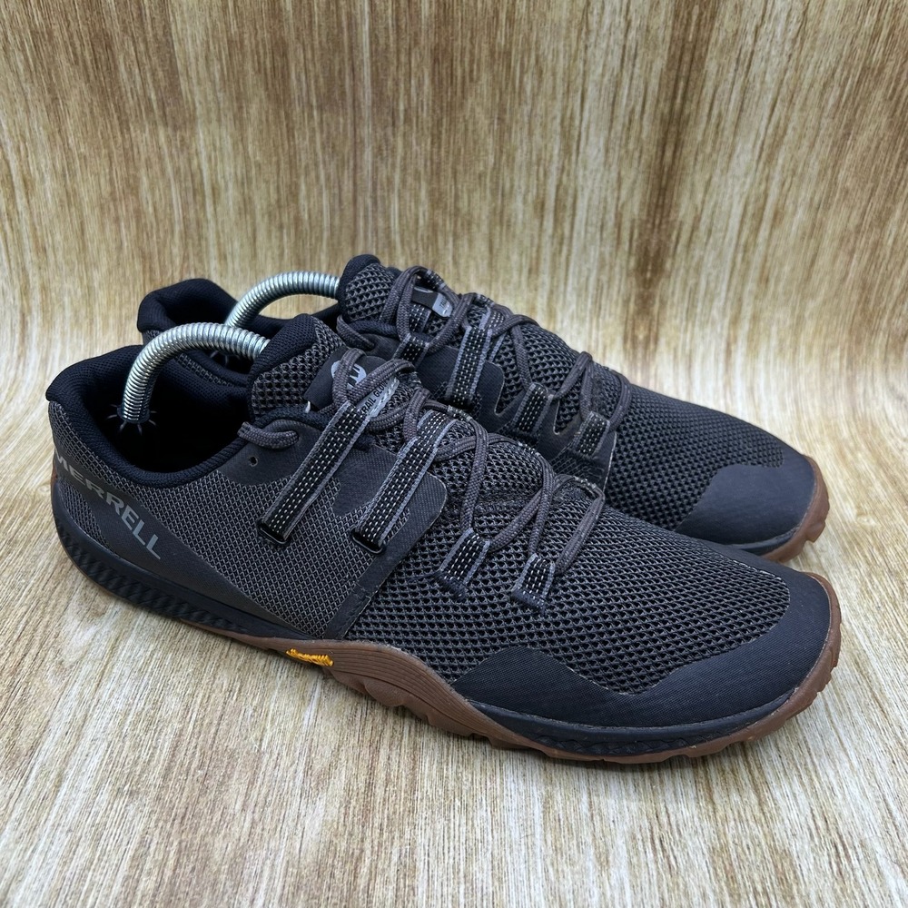 Merrell Trail Glove 6 Men's Size 10.5 Black Minimalist Barefoot Shoes J135379